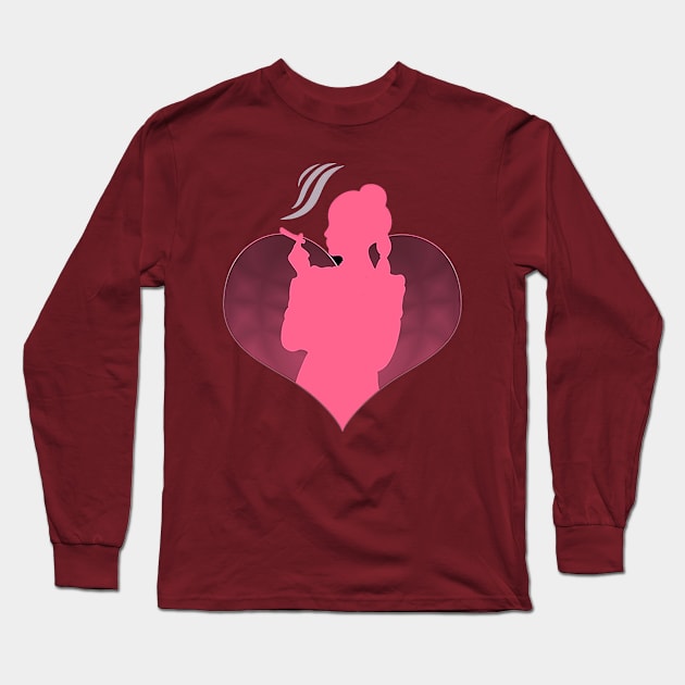 Outstanding Ladies Heart design... Long Sleeve T-Shirt by Outstanding Members Apparel